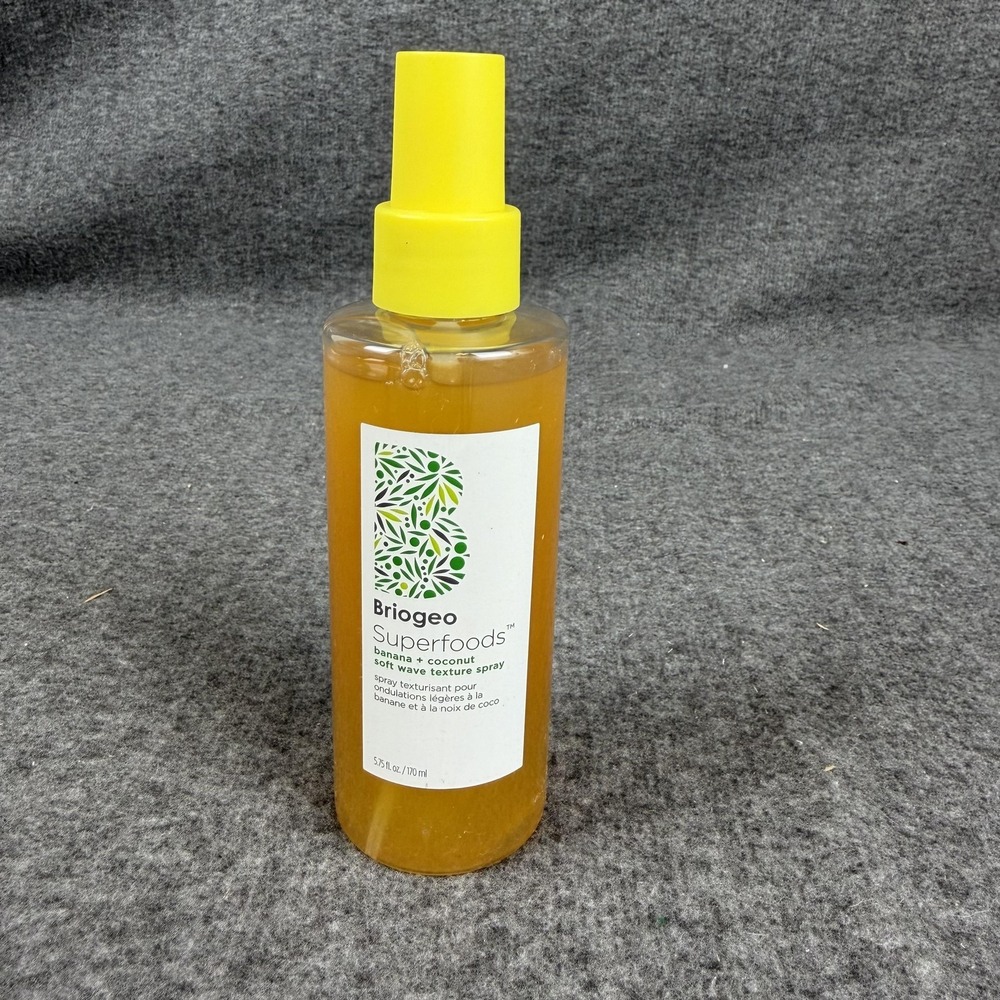Briogeo Superfoods Banana Coconut Soft Wave Texturizer Spray 5.5 Fl Oz Hair